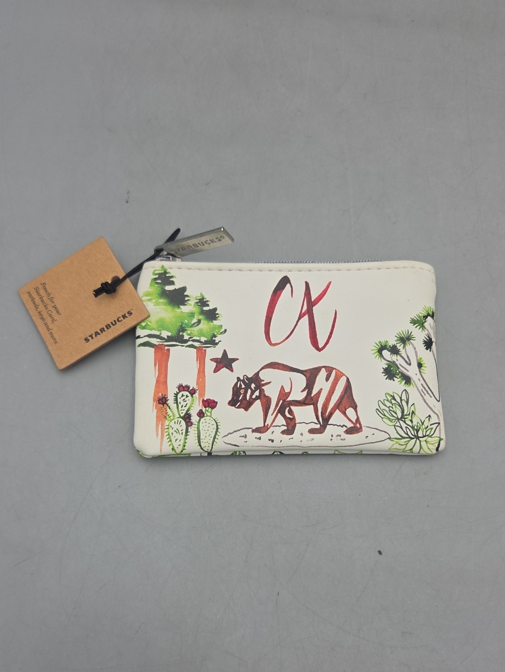 Starbucks Coin/Card Keychain Pouch California NWT New